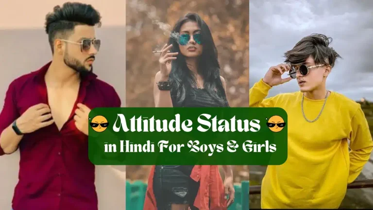 Attitude Status in Hindi