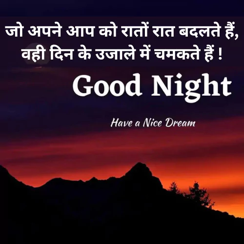 Good Night Quotes in Hindi