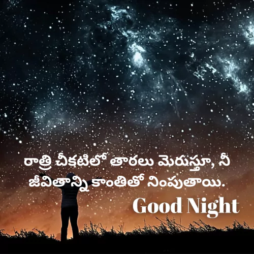 Good Night Quotes in Telugu