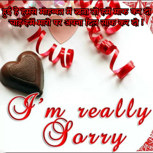 Sorry Shayari for Girlfriend