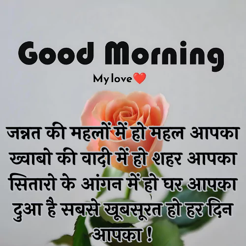 Good Morning Love Shayari in Hindi